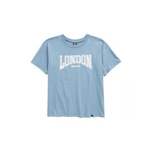 Circle X Kids' London Graphic Tee In Blue‎ Size Large
